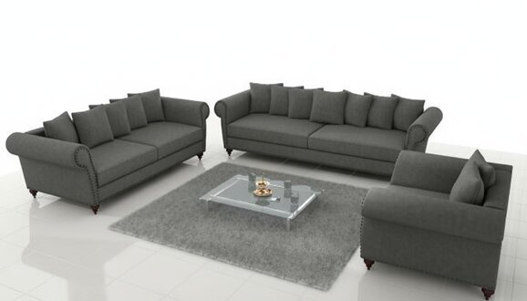Chesterfield Sofagarnitur 5+4+1 Sofa Couch Polster Sitzer Big XXL Garnitur Neu