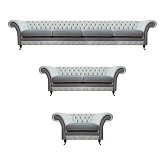 Chesterfield Sofagarnitur Couch Set Polster Möbel 4+2+1 Couchen Sitzgruppe