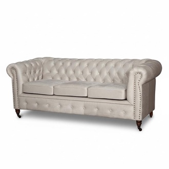 Chesterfield Sofagarnitur Sofa 3+1+1 Couch Polster Set Sofas Couchen Oxford