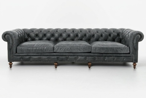 Chesterfield Sofagarnitur Sofa Couch Polster 321 Sitzer Leder Couchen