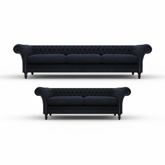 Chesterfield Sofas Chesterfield Sofa Dreisitze mit Zweisitzer Couch Wohnzimmer