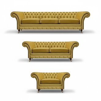 Chesterfield Sofas Set Luxus Komplett Wohnzimmer Polstermöbel Einrichtung