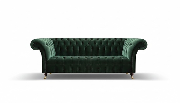 Chesterfield Stilvolle Grüne Couch Wohnzimmer Sitzmöbel Polstersofas