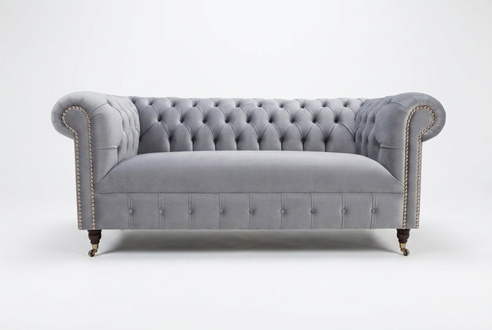 Chesterfield Textil Sofa Couch big Sitz Polster Leder Stoff sofas couchen xxl