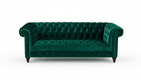 Chesterfield Turkis Couch Luxus Polster Möbel Sofa mit Knöpfen Dreisitzer Samt