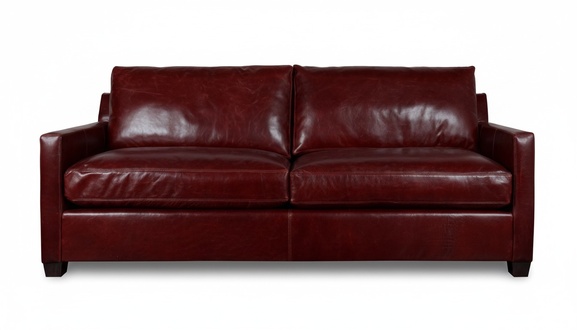 Rot Sofa 3 Sitzer Couch Polster Sitz Garnitur Leder Kunstleder Neu