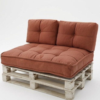 Couch Sofakissen Sofa Polstersofa Stoffsofa Braun Moderne Wohnzimmer