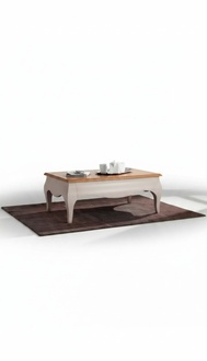 Couchtisch Design Weiß Tische Wohnzimmer Kaffeetisch Möbel Luxus Holz