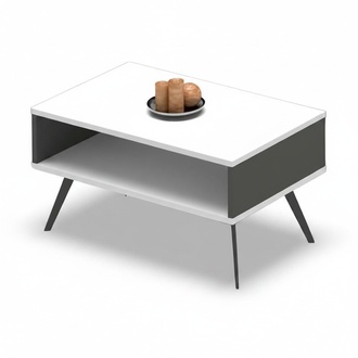 Couchtisch Holztisch Beistelltisch Konsolentisch Mit Stauraum Modern Weiß