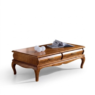 Couchtisch Klassischer Stil Wohnzimmer Tisch Schubladen Möbel Design