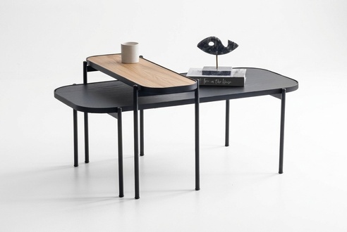 Couchtisch mit Beistelltisch – edles und vielseitiges Tisch-Set Wohnzimmer
