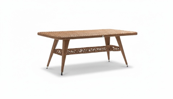Couchtisch Rattan Luxus Hochwertig Moderner Rechteckig stilvoll Kaffeetisch