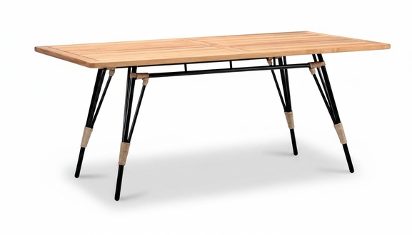 Couchtisch Rechteckig Braun Luxus Hochwertig Rattan Moderner Design Kaffeetisch