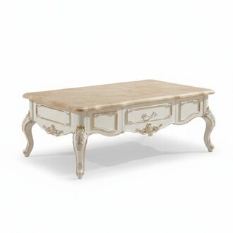 Couchtisch Weiß Tische Wohnzimmer Elegantes Klassische Design Möbel