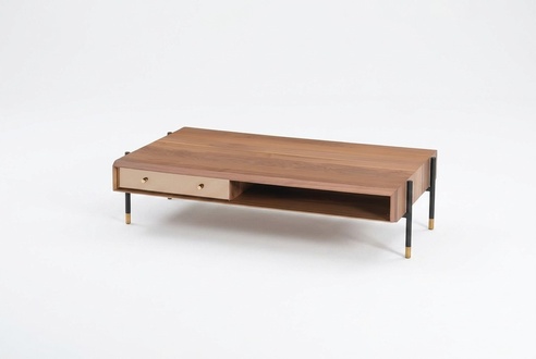 Couchtisch Wohnzimmer Holz Luxus Design Holztische braun Kaffeetisch
