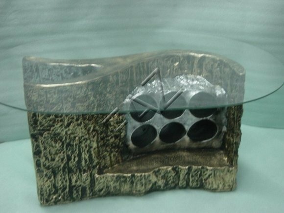 Glastisch Tische Tisch Statue Figur Tisch Beistell Sofa Dekorative Wohnzimmer