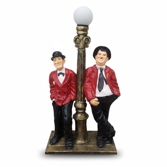 Deko Statue Lampe Skulptur 110cm Statuen Skulpturen Laurel Hardy
