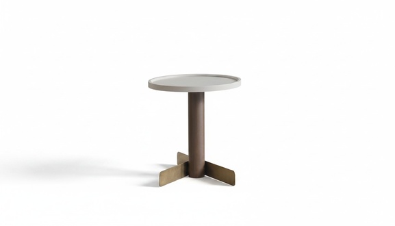 Beistelltisch Wohnzimmer Möbel Designer Brauner Stilvoller Holztisch