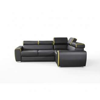 Design Ecksofa Sofa Bettfunktion Couch Polster Sitz Eck Sofas Couchen Neu dublin
