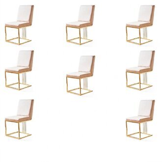Design 8 Stühle Gruppe Set Polster Gastro Neu Esszimmer Stuhl Garnitur