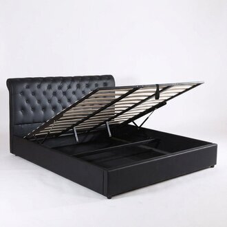 Design Bett Chesterfield Textil Samt Polster Leder Hotel Betten Schlafzimmer
