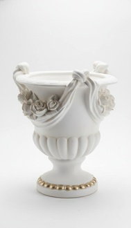 Design Blumen Topf Dekoration XXL Vase Vasen Dekorative Handarbeit Kelch