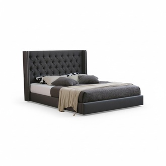 Design Chesterfield Leder Bett Hotel Betten Schlafzimmer Samt Polster
