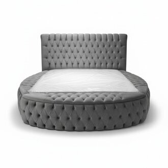 Design Chesterfield Rundes Bett Rund Betten Schlafzimmer Doppel Hotel Betten