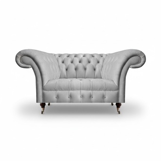 Design Chesterfield Sofa 2-Sitzer Textil Couch Polster Moderne Polstermöbel