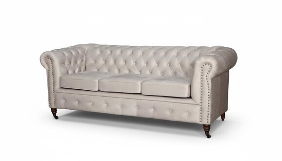 Design Chesterfield Sofagarnitur Sofa Couch Polster Set 3+2+1 Sitzer