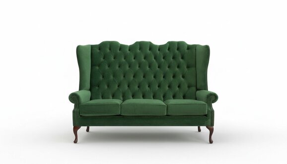 Design Chesterfield Stoff Couch Sofa Polster Sofas Neu 3 Sitzer