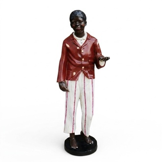 Design Dunkelhäutiger Figur Statue Skulptur Figuren Skulpturen Dekoration