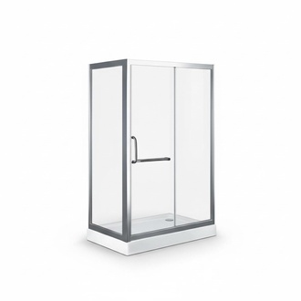 Design-Dusche Komfortdusche Duschkabine Schiebetür Duschabtrennung 130x100 cm