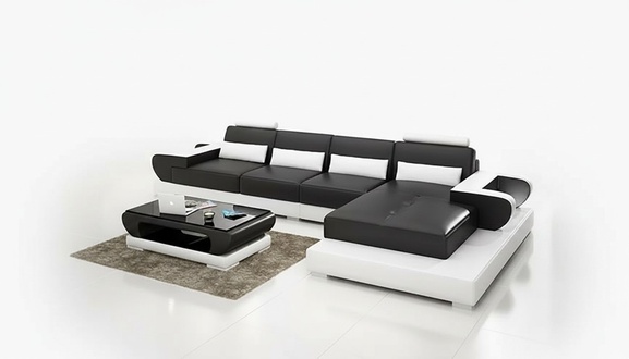 Design Eckcouch Sofa Ecksofa Couch Sofas Polster Eckgarnitur Couchtisch Neu 2tlg