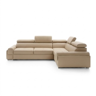 Design Ecksofa Couch Leder Textil Polster Multifunktion Sofas Wohnlandschaft