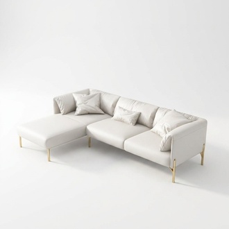 Design Ecksofa Couch Polster Ledersofa Sofa Italienische Wohnzimmer Möbel Neu