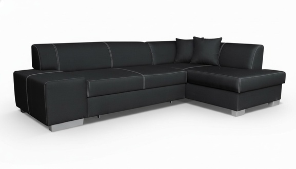 Design Ecksofa Schlafsofa Bettfunktion Couch Sofas Leder Textil Polster Neu