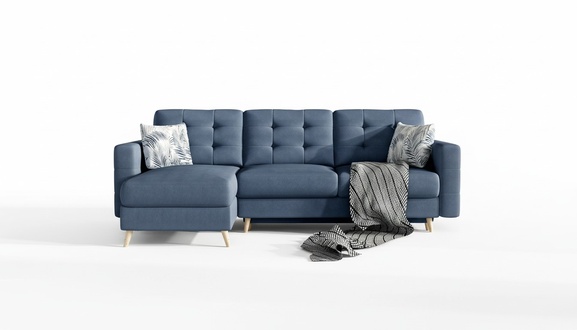 Design Ecksofa Schlafsofa Bettfunktion Couch Textil Leder Polster Sofas Neu