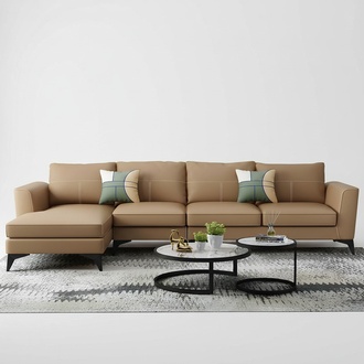 Design Esk Ecksofa L-form Modern Sofas Ledersofa Couch Sitz Wohnlandschaft Sofa