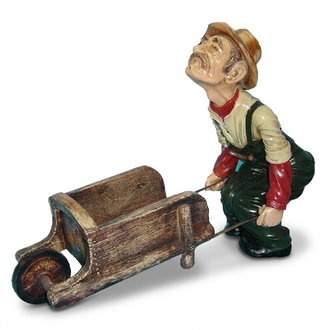 Design Dekoration Gärtner Figur Garten Statue Skulptur Figuren Skulpturen