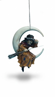 Design Hexe Mond Figur Statue Skulptur Figuren Skulpturen Deko Statuen