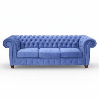 Design Klassiker Chesterfield Big XXL 3 Sitzer Couch Leder Textil Sofas Couchen