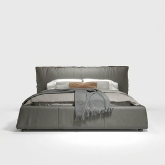 Design Leder Bett Doppel Ehe Modernes Hotel Luxus Schlaf Zimmer Betten