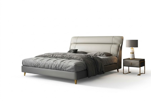 Design Leder Bett Luxus Polster Betten Doppel Modernes Ehe 180x200