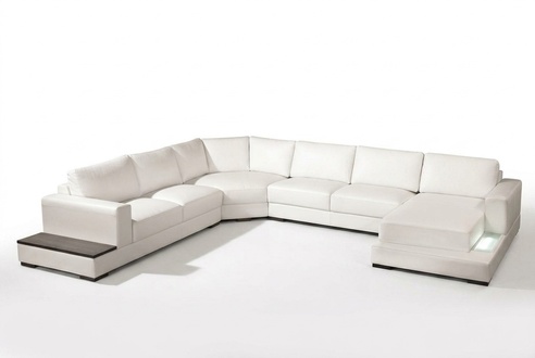 Ledersofa Couch Wohnlandschaft Ecksofa Eck Garnitur Design Modern Sofa A1127 neu