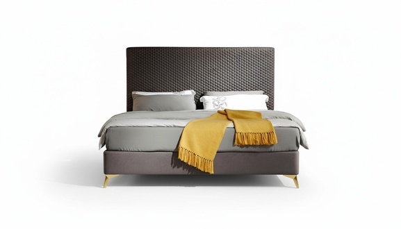Design Luxus Luxur Polsterbett Designbett Leder Betten Ehebett Doppelbett Bett