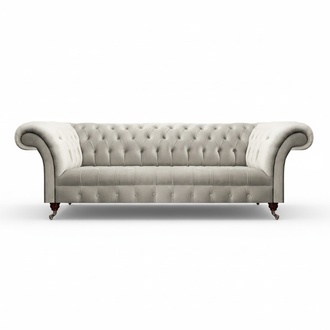 Design Modern Sofa Dreisitze Couch Textil Stoff Polstermöbel Chesterfield