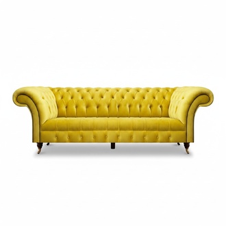 Design Modern Textil Sofa Dreisitze Couch Möbel Chesterfield Einrichtung
