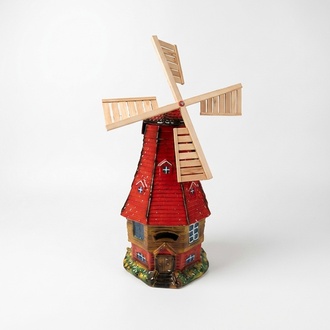 Design Mühle Figur Statue Skulptur Höhe 80 cm Statuen Figuren Dekoration