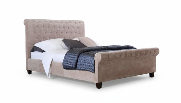 Design Polster Englisches Doppelbett Betten Chesterfield Luxus 140/160/180x200